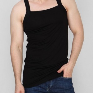 زیرپوش پنبه ای یقه خشتی مردانه ناصری مشکی