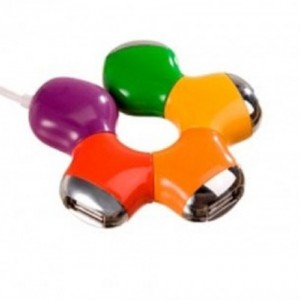 هاب یو اس بی رنگی ستاره ای 4Port-29585